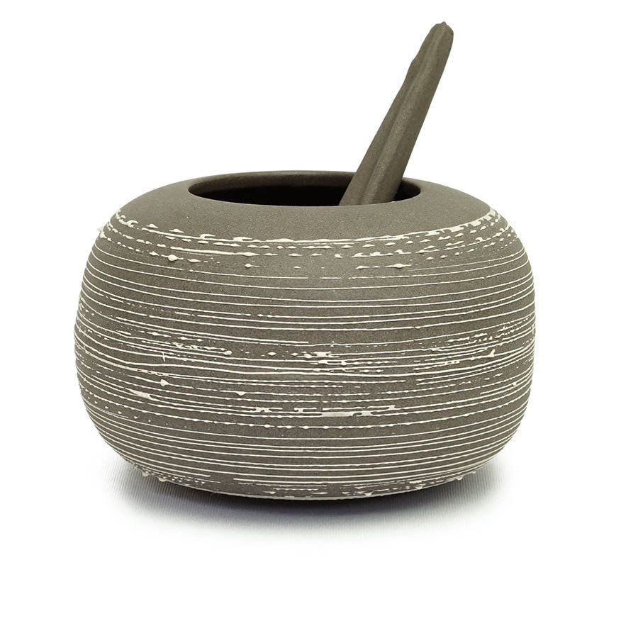 Kula Ardoise - Pot à sel avec cuillère - Arik de Vienne design