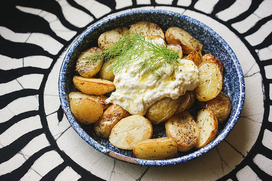 Pommes de terre rôties aux épices grecques