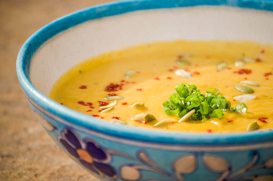 Soupe de courge aux épices d'Alep