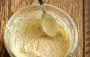Vinaigrette au tahini, miel et ail Vinaigrette au tahini, miel et ail