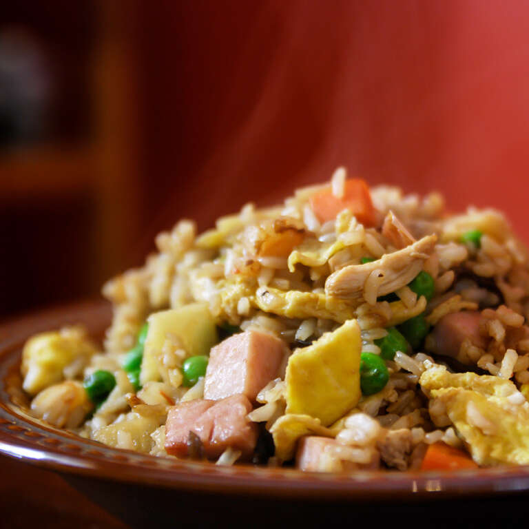 Cantonese Fried Rice - Recipe | Spice Trekkers